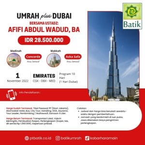 Umroh Plus Dubai - 1 November 2022
