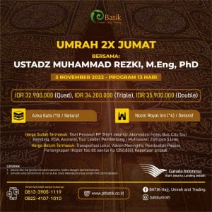 Umroh 2X Jumat - 3 November 2022