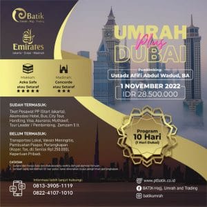 Umroh Plus Dubai - 1 November 2022